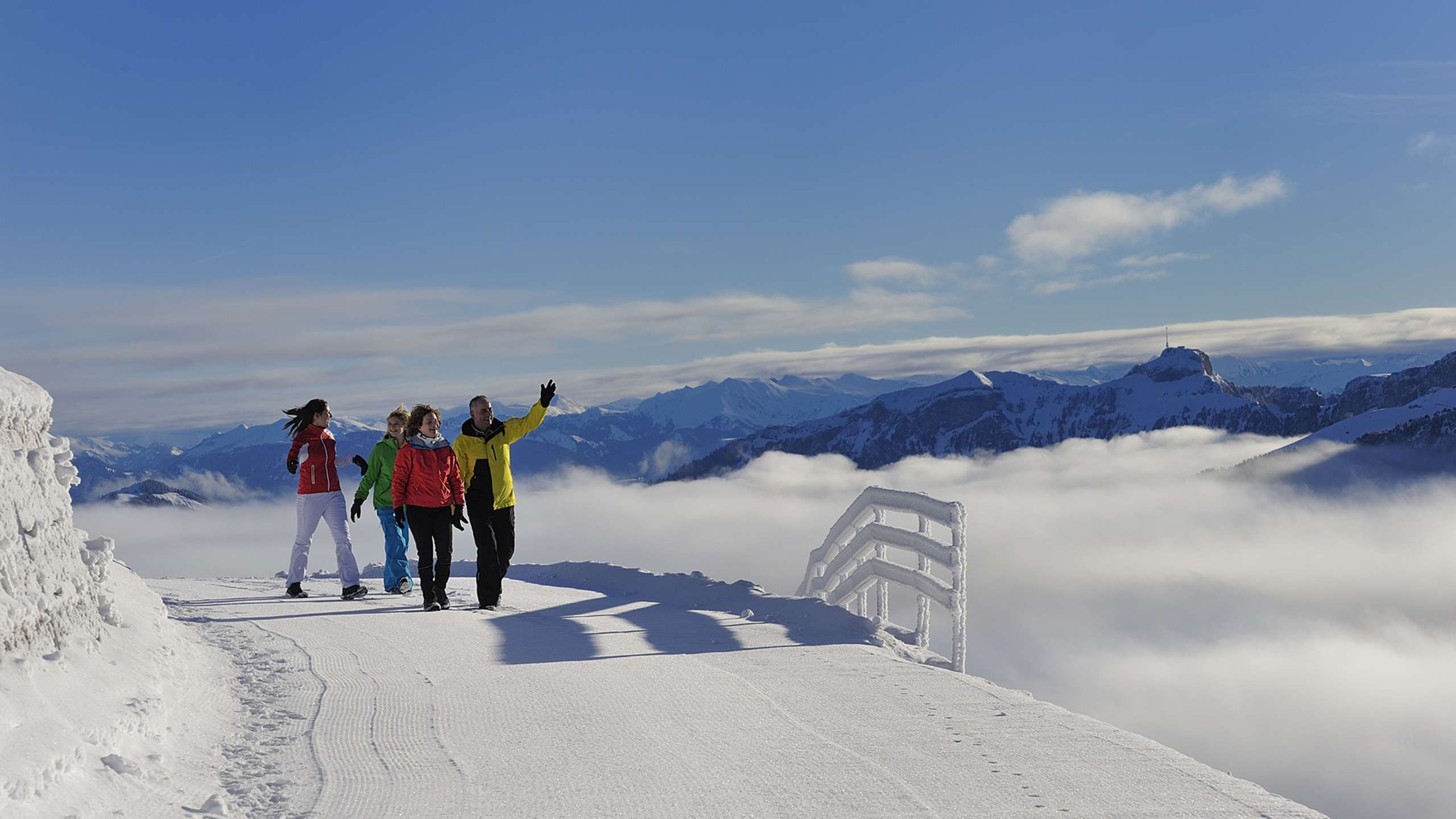 Gerade im Winter bietet dir der Kronberg - über dem Nebelmeer - auch abwechslungsreiche Wanderungen an.